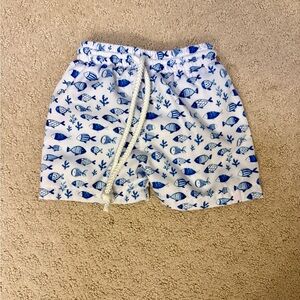 Cecil & Lou Charming Fish Patterned Swim Trunks 12M